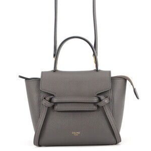 Celine handbag belt bag nano leather 189003 CELINE 2-way shoulder